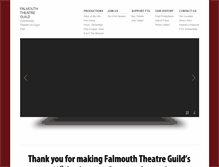 Tablet Screenshot of falmouththeatreguild.org
